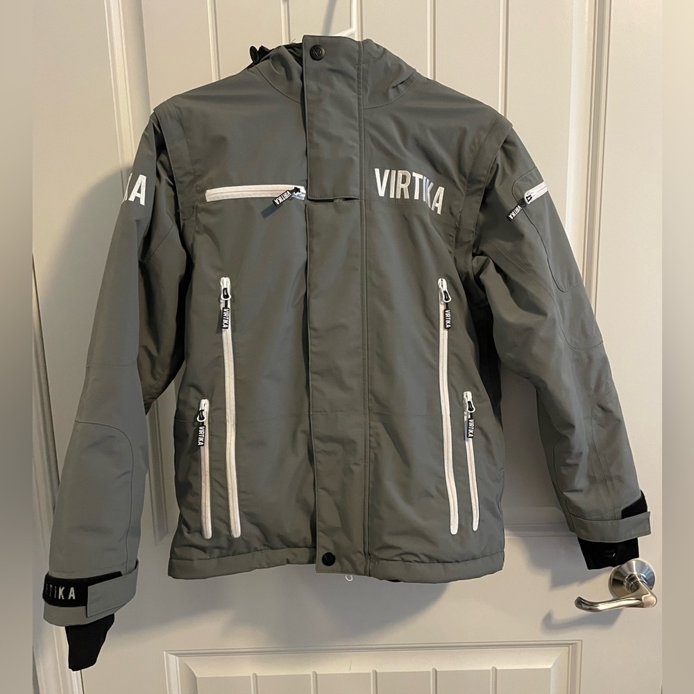 Virtika Men’s Small Gray Outdoor Winter Jacket